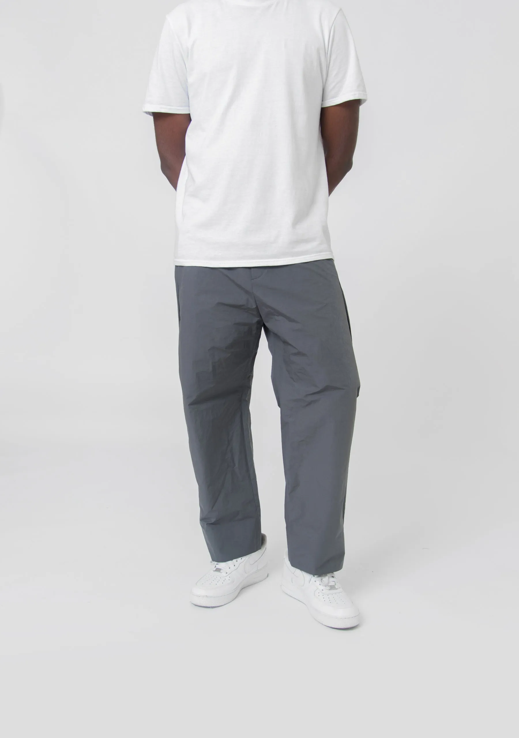 Uniform Wide Leg Trouser Dark Grey sold by Nomad