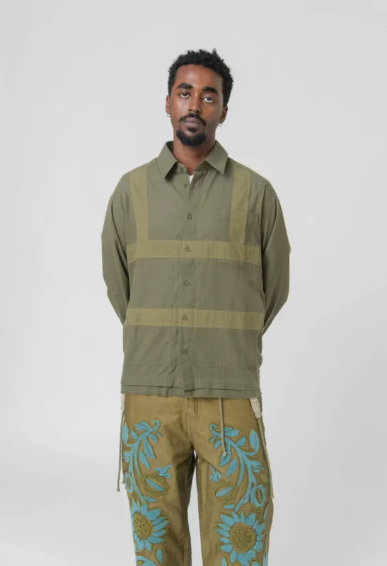 Harness Shirt Olive/Light Olive sold by Nomad