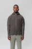 Heather Pleated Zip Hoodie Grey JL180-12 sold by Nomad