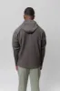 Heather Pleated Zip Hoodie Grey JL180-12 sold by Nomad