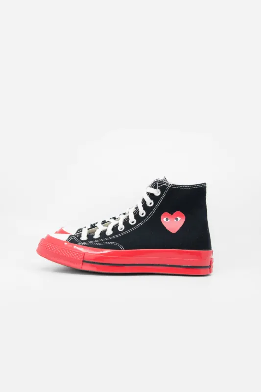 PLAY Red Sole Chuck Taylor High Black K124-001-1 sold by Nomad