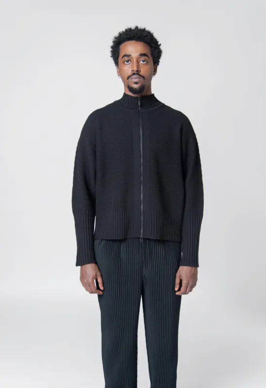 Rustic Knit Jacket Black KC210-15 sold by Nomad