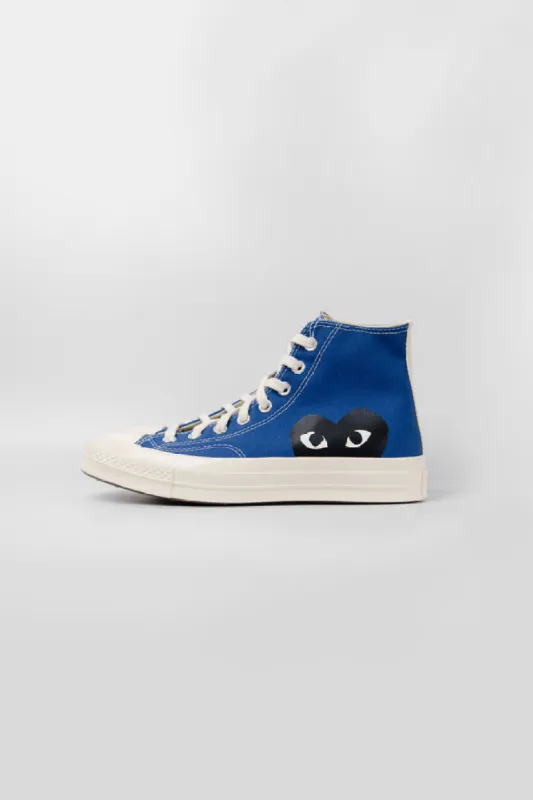 PLAY Single Heart Chuck Taylor High Blue Quartz/Egret/Black K122-001-2 sold by Nomad