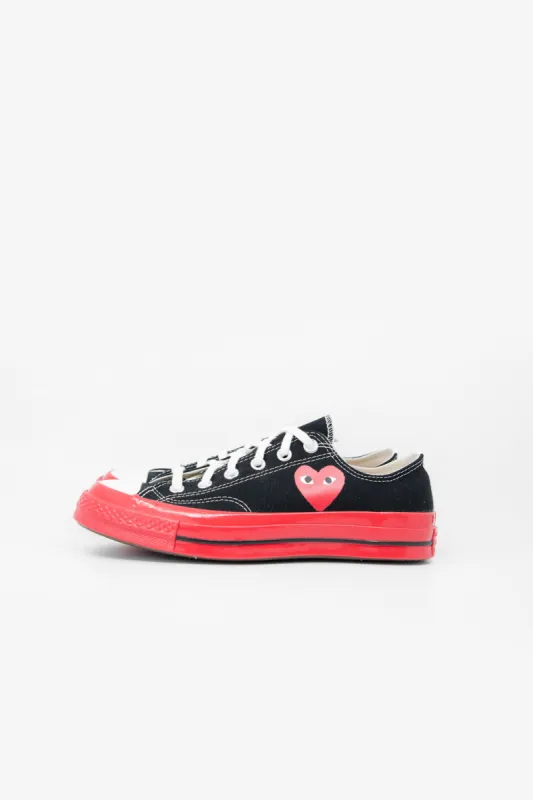 PLAY Red Sole Chuck Taylor Low Black K123-001-1 sold by Nomad