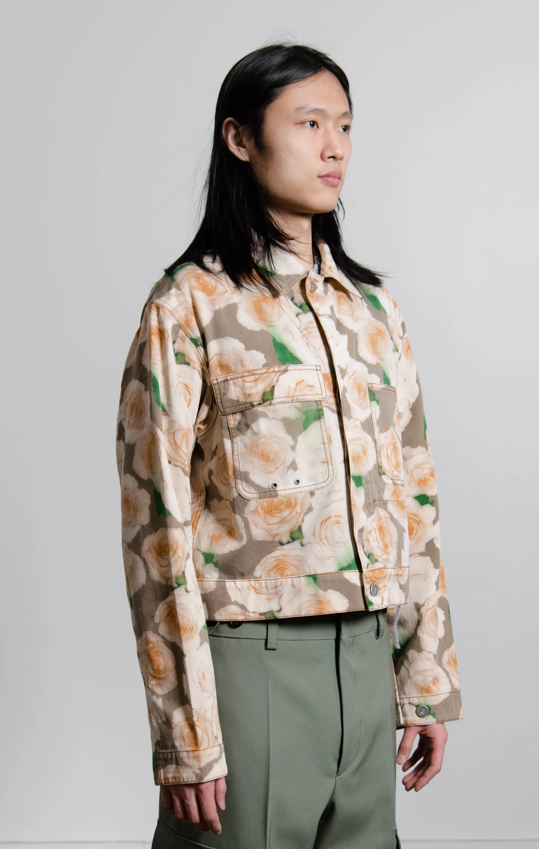Floral Print Jacket Peach/Orange OUTW000789 sold by Nomad product image thumbnail 4