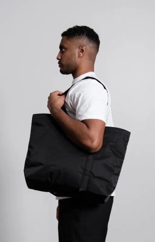 Black Beauty by Fragment Design Large Tote Bag Black sold by Nomad