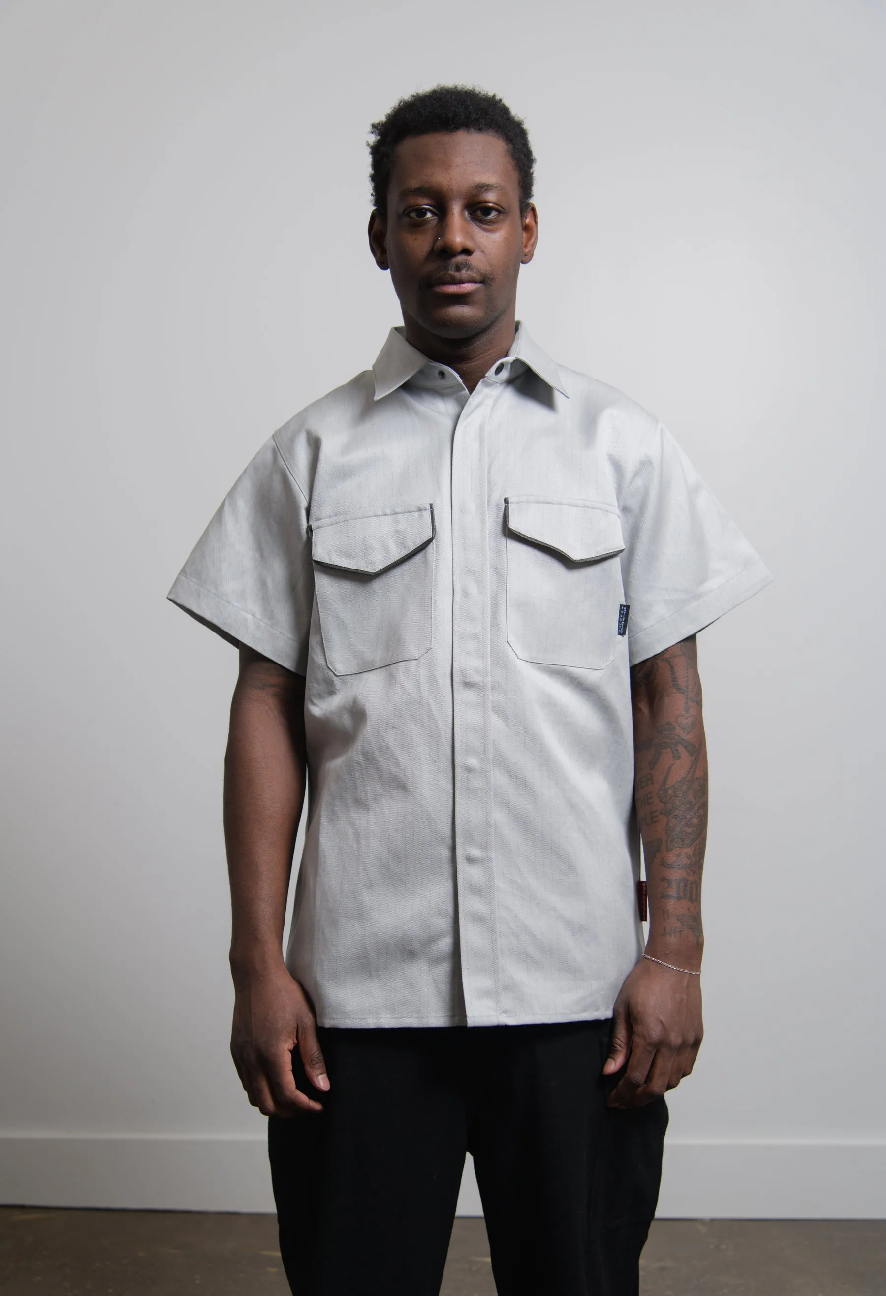 Richter SN Short Sleeve Shirt Cold Grey sold by Nomad