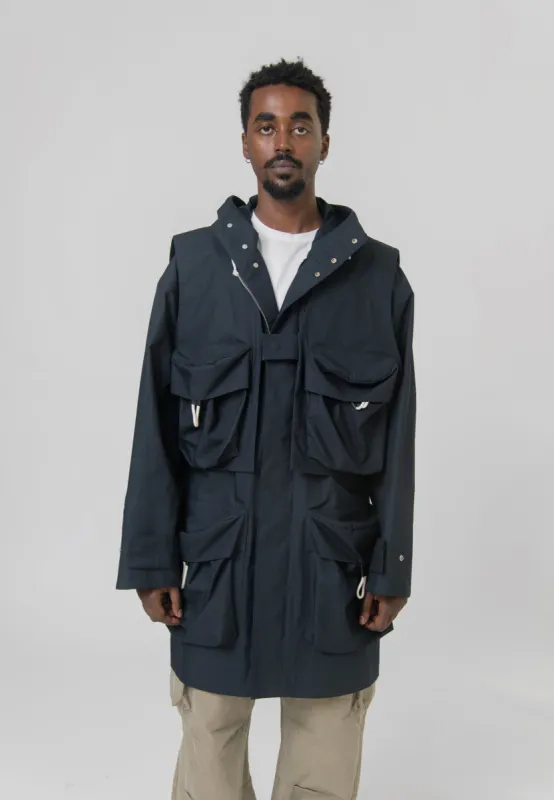 Water Repellent Cotton Parka Midnight J47AA0105 made by Nomad