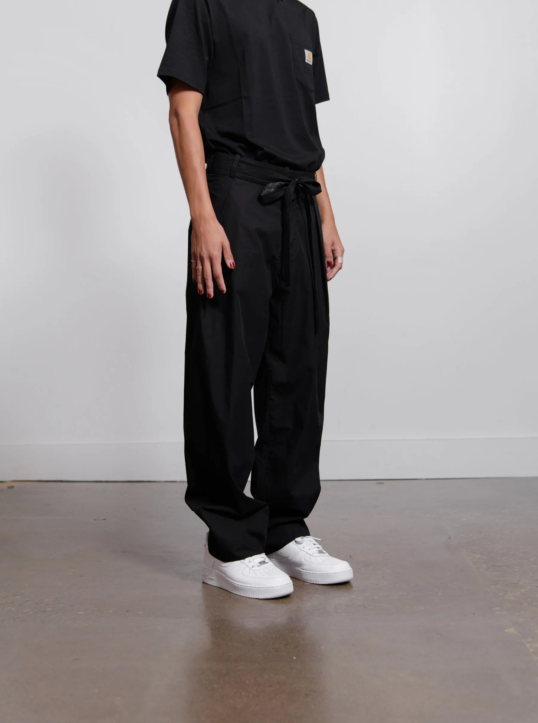 Single Pleat Trouser Black TRS08 sold by Nomad product image thumbnail 4