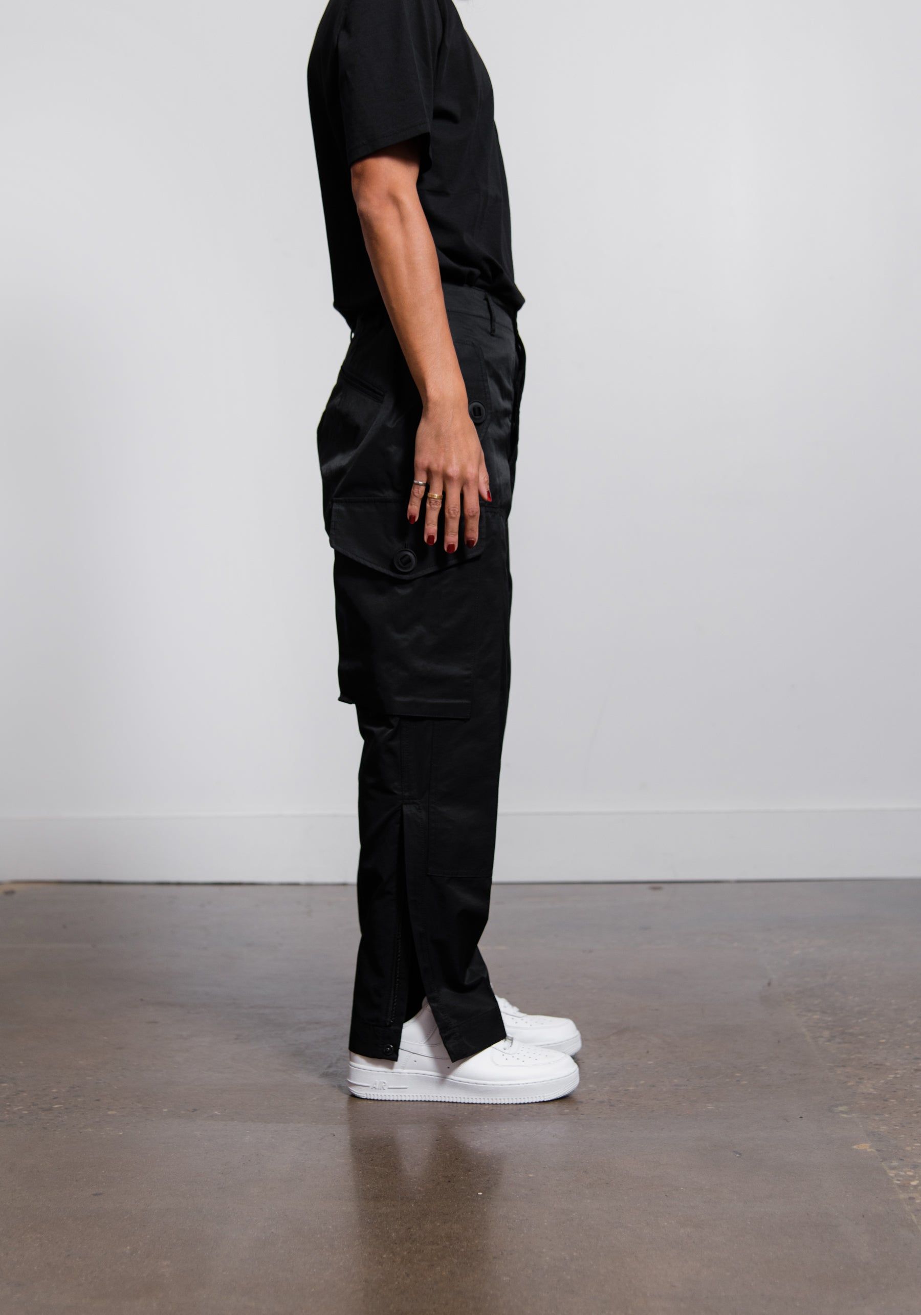 Cotton Nylon Twill Cargo Pant Black P906 sold by Nomad product image thumbnail 5