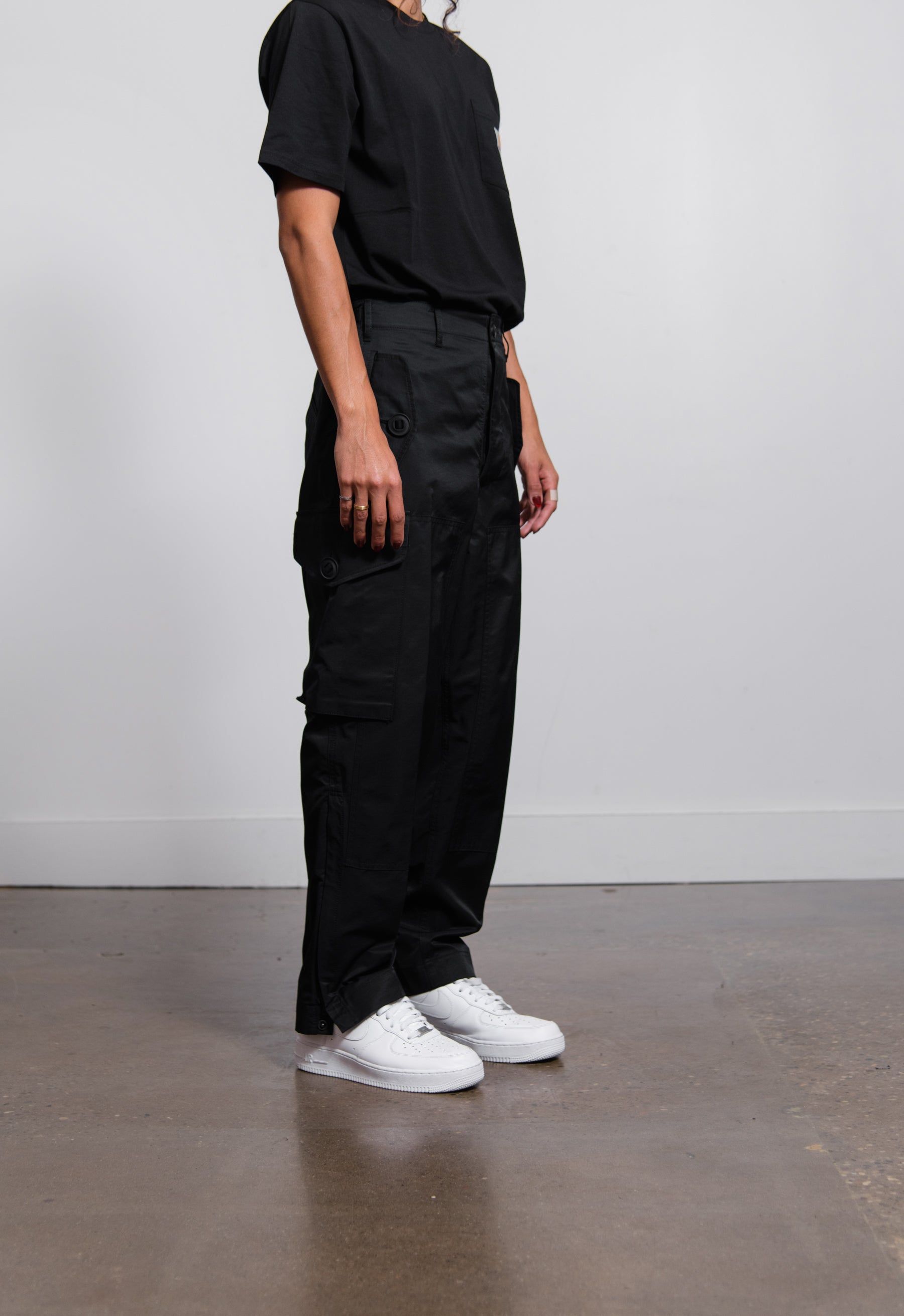 Cotton Nylon Twill Cargo Pant Black P906 sold by Nomad product image thumbnail 4