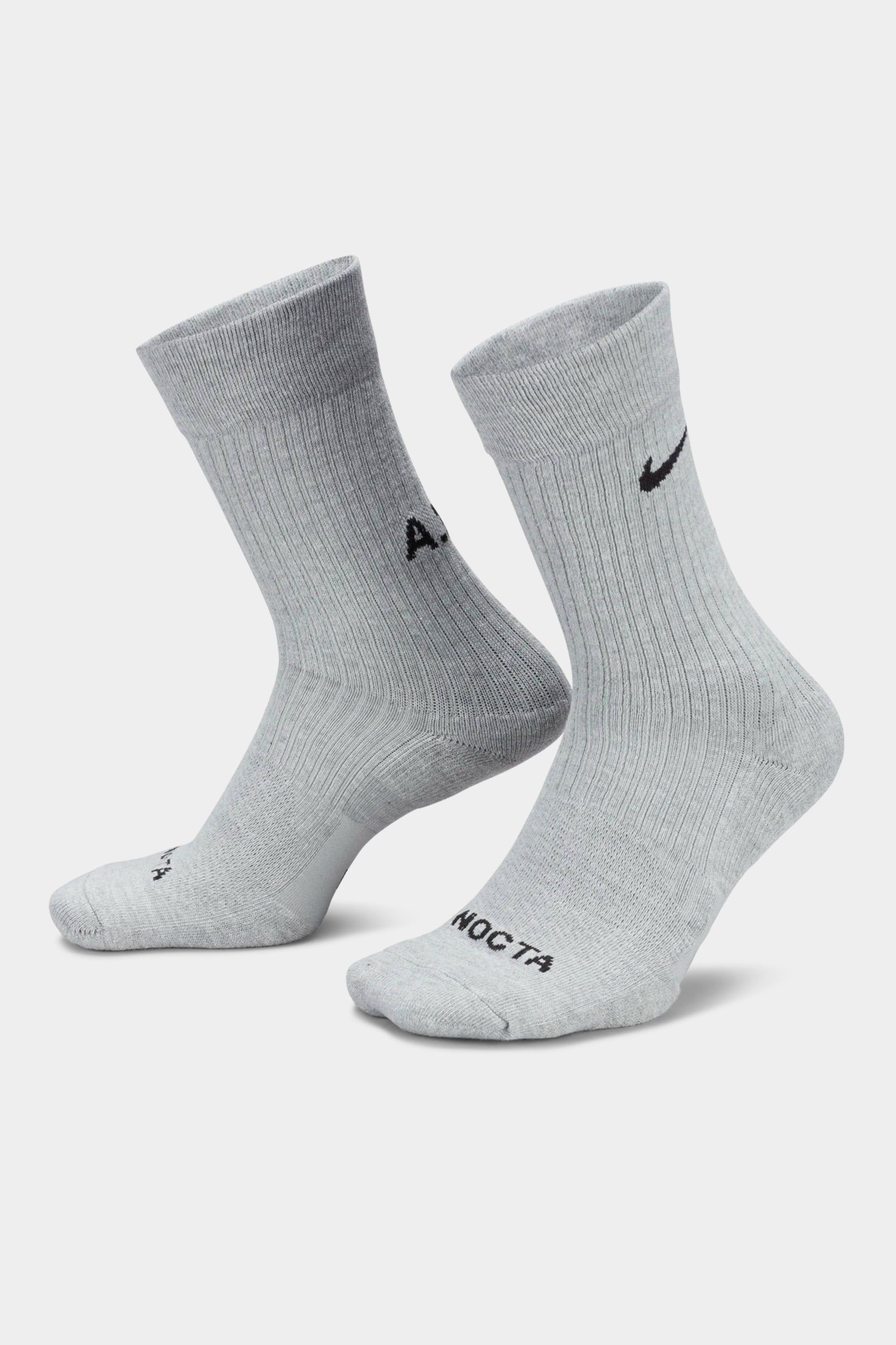 NOCTA Crew Socks 3-Pack Grey DD9240-902 sold by Nomad product image thumbnail 2