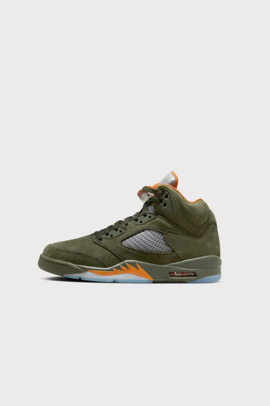 Air Jordan 5 Retro Army Olive/Solar Orange DD0587-308 sold by Nomad