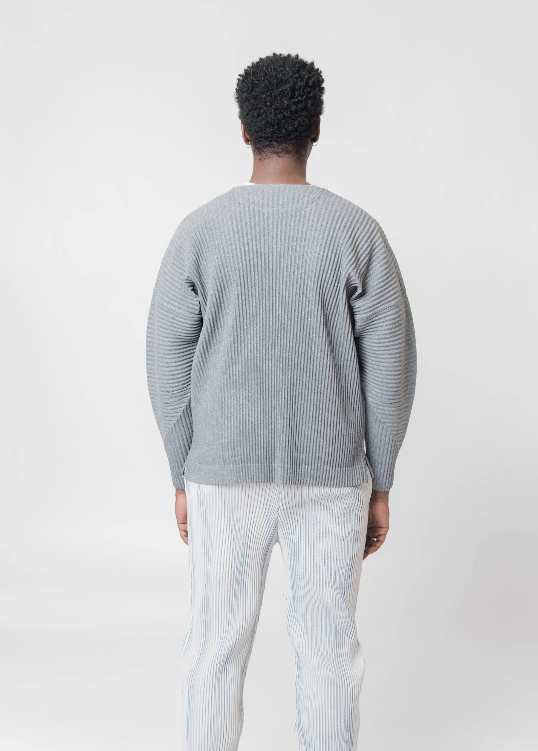 Colour Pleats Long Sleeve Grey HP38-JK171-12 sold by Nomad product image thumbnail 5