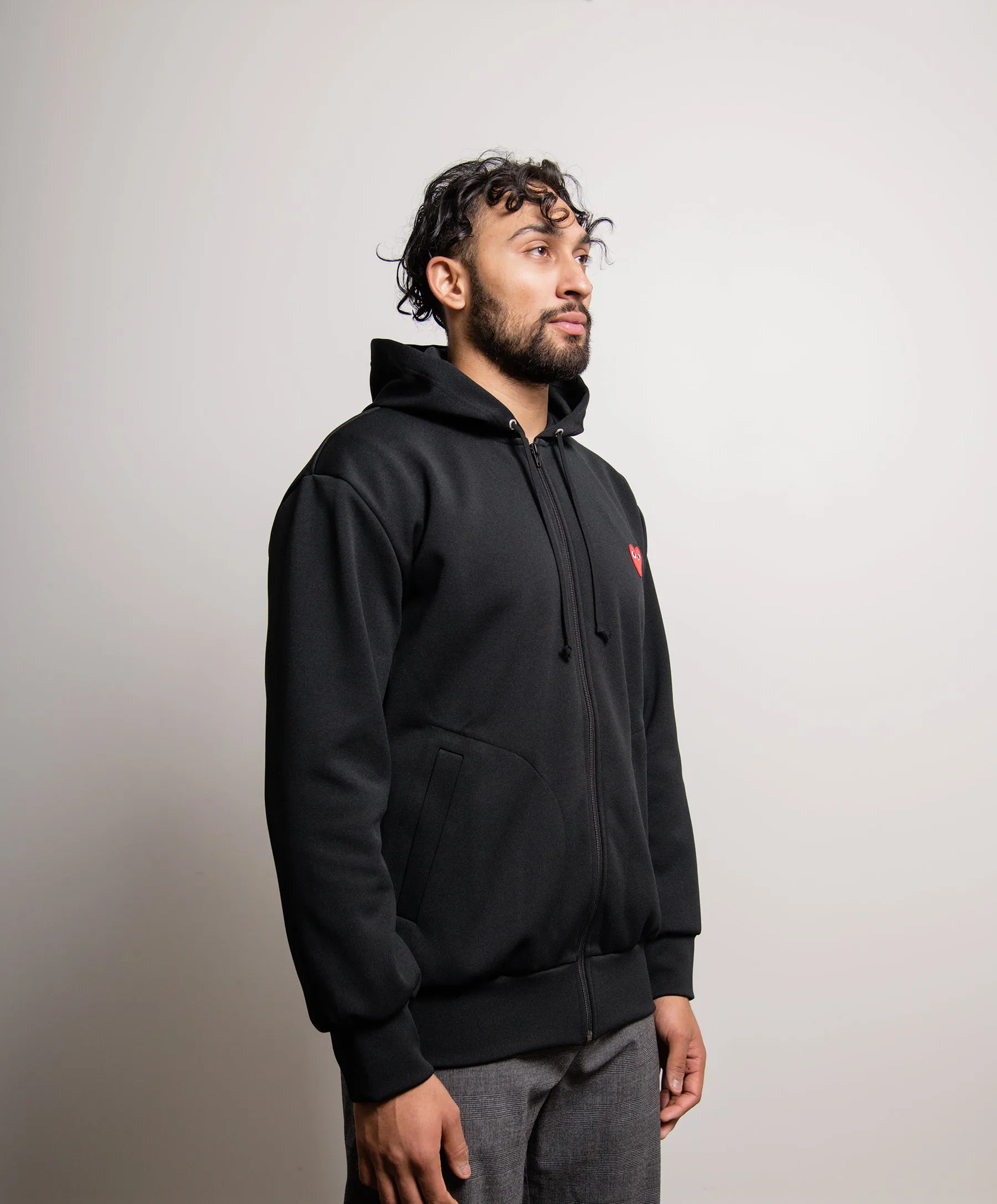Emblem Zip Hoodie Black/Red T172 sold by Nomad product image thumbnail 2
