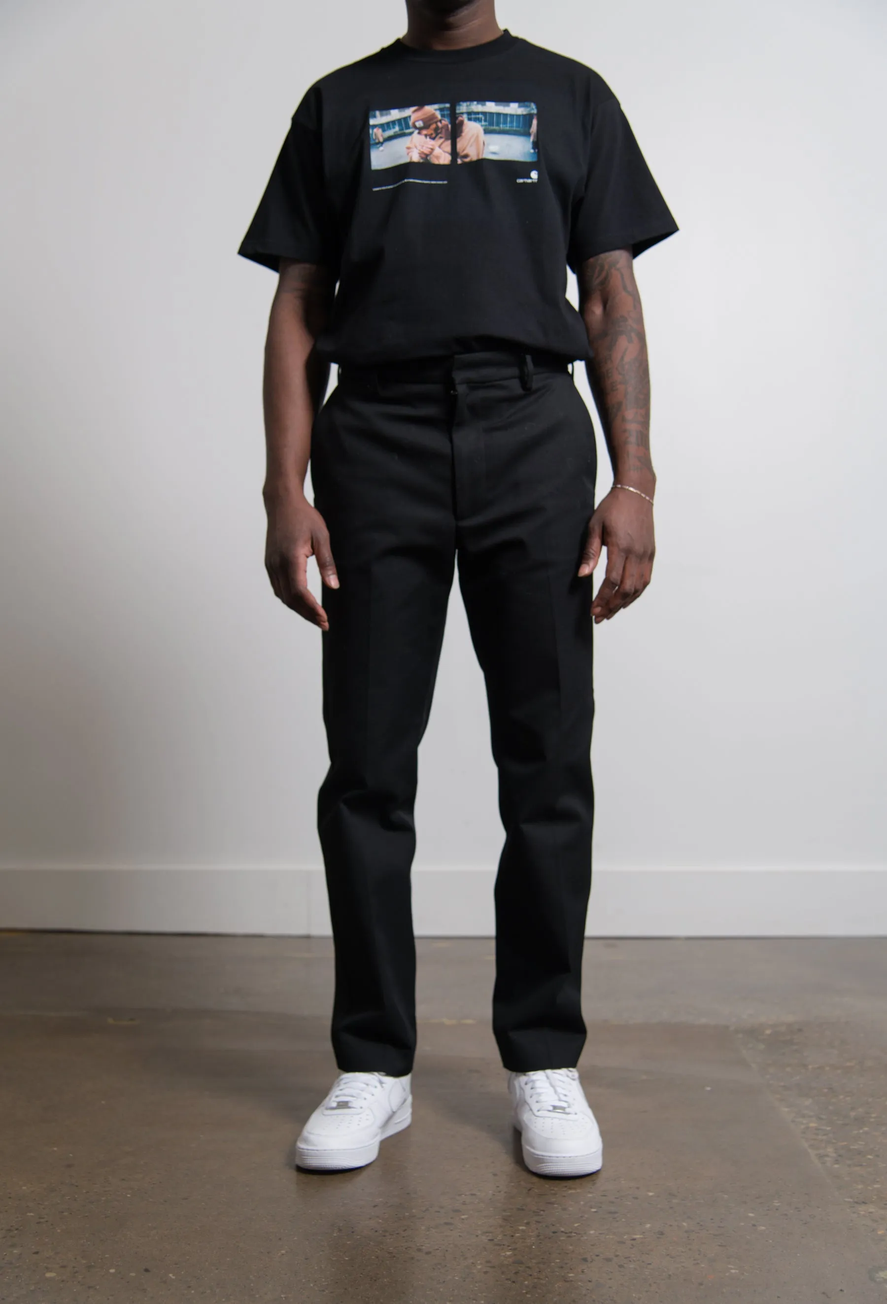 Cotton Twill Trouser Black TROU000362 sold by Nomad