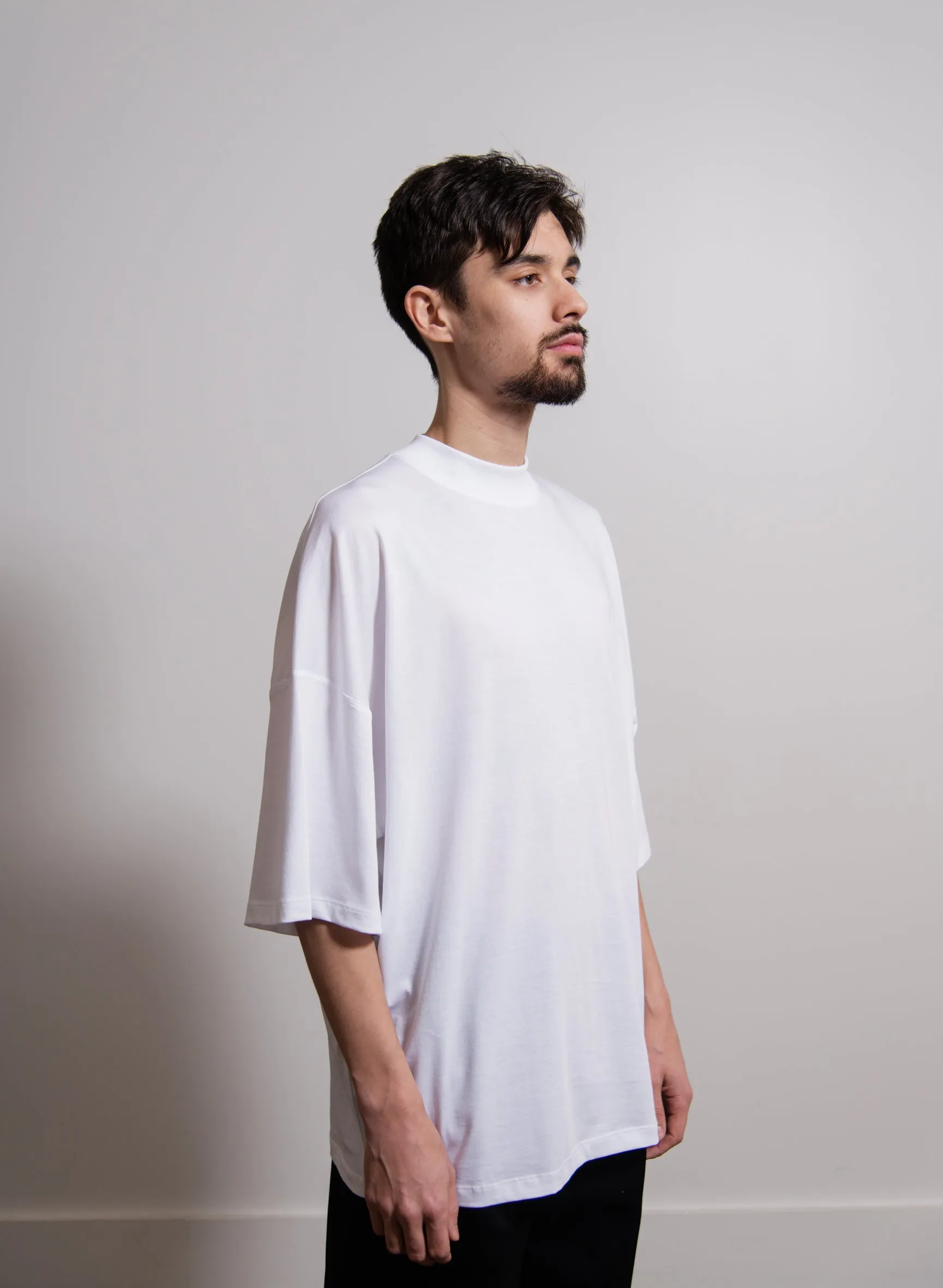 Ribbed H-Neck Boxy Tee White sold by Nomad product image thumbnail 2