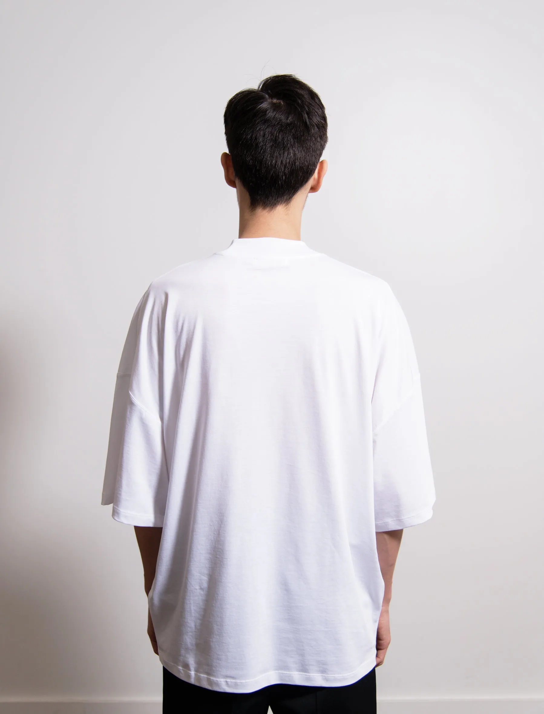 Ribbed H-Neck Boxy Tee White sold by Nomad product image thumbnail 3