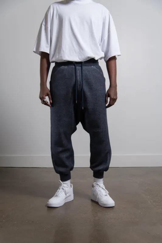 Rebuilt Track Sarrouel Pant Navy sold by Nomad