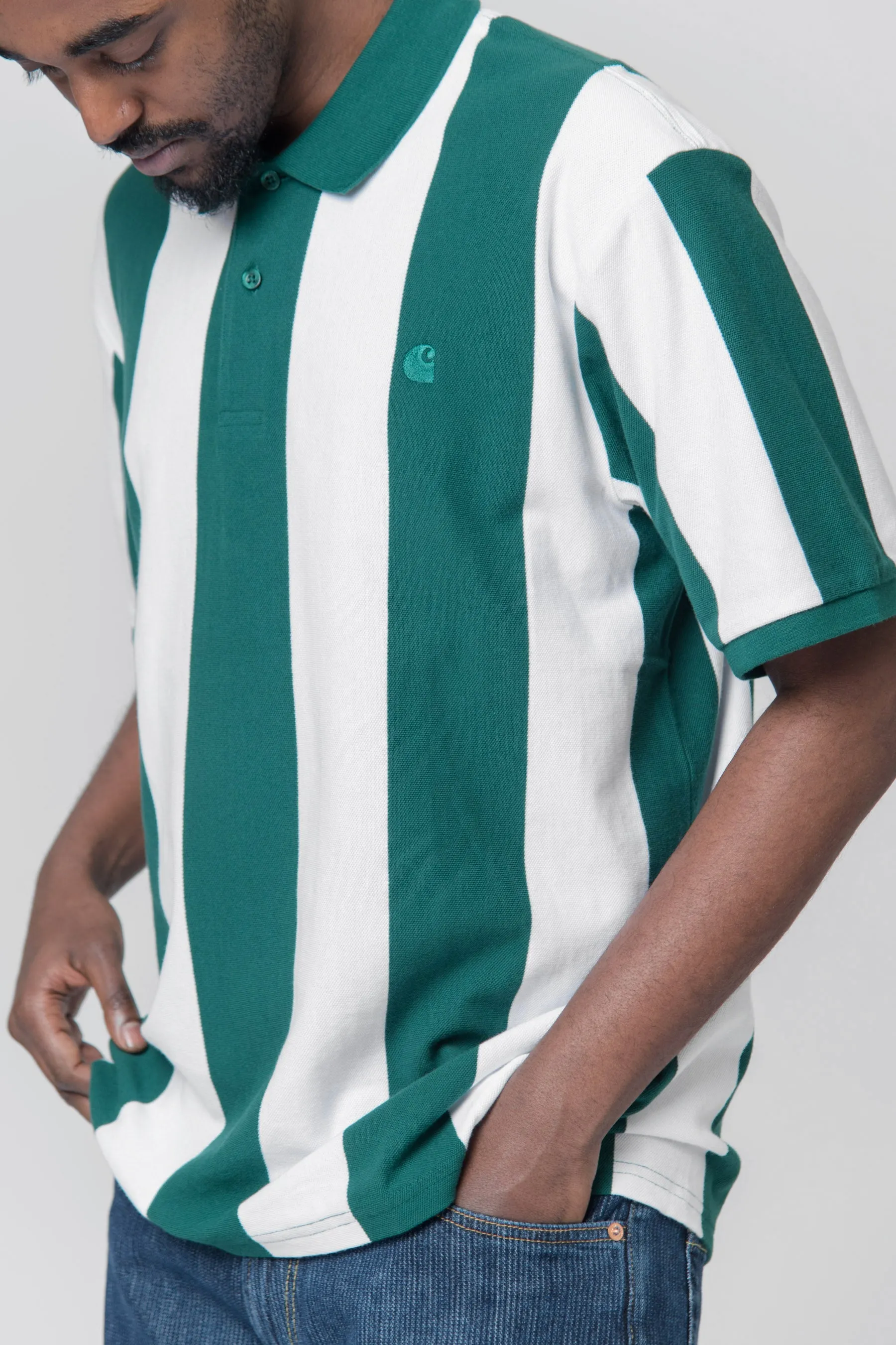 S/S Hinton Polo Hinton Stripe Chervil sold by Nomad product image thumbnail 2