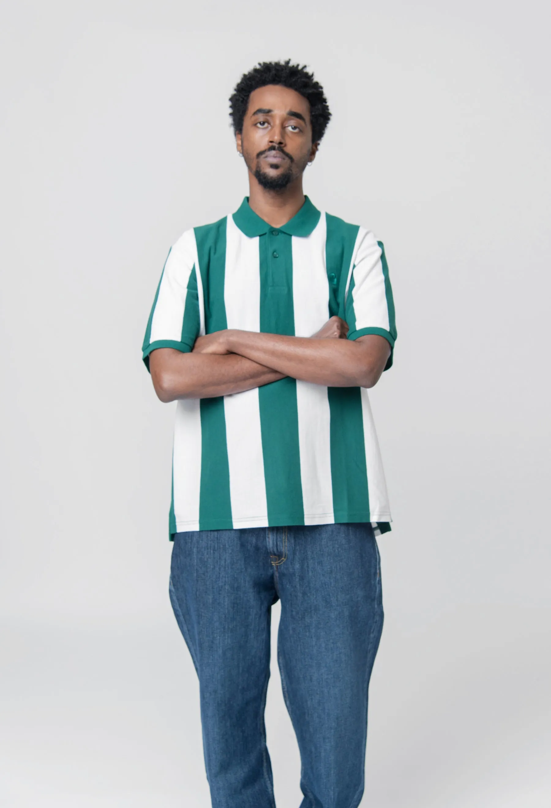 S/S Hinton Polo Hinton Stripe Chervil sold by Nomad product image thumbnail 3