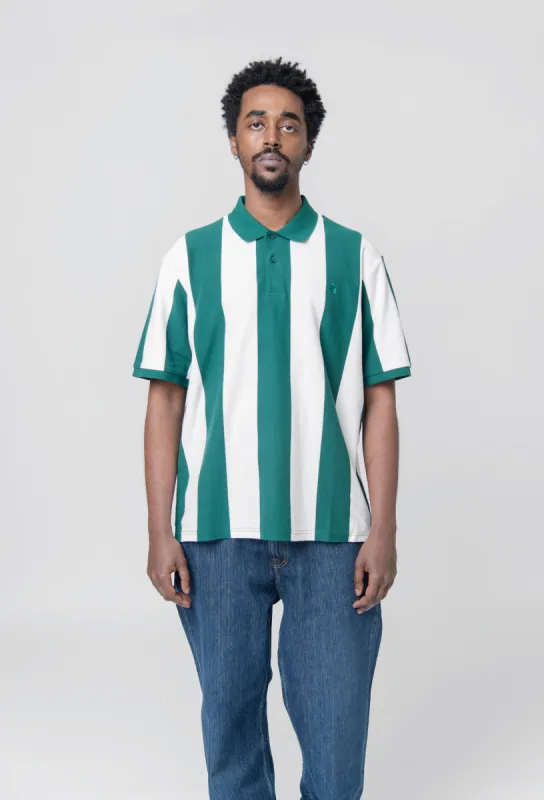 S/S Hinton Polo Hinton Stripe Chervil sold by Nomad