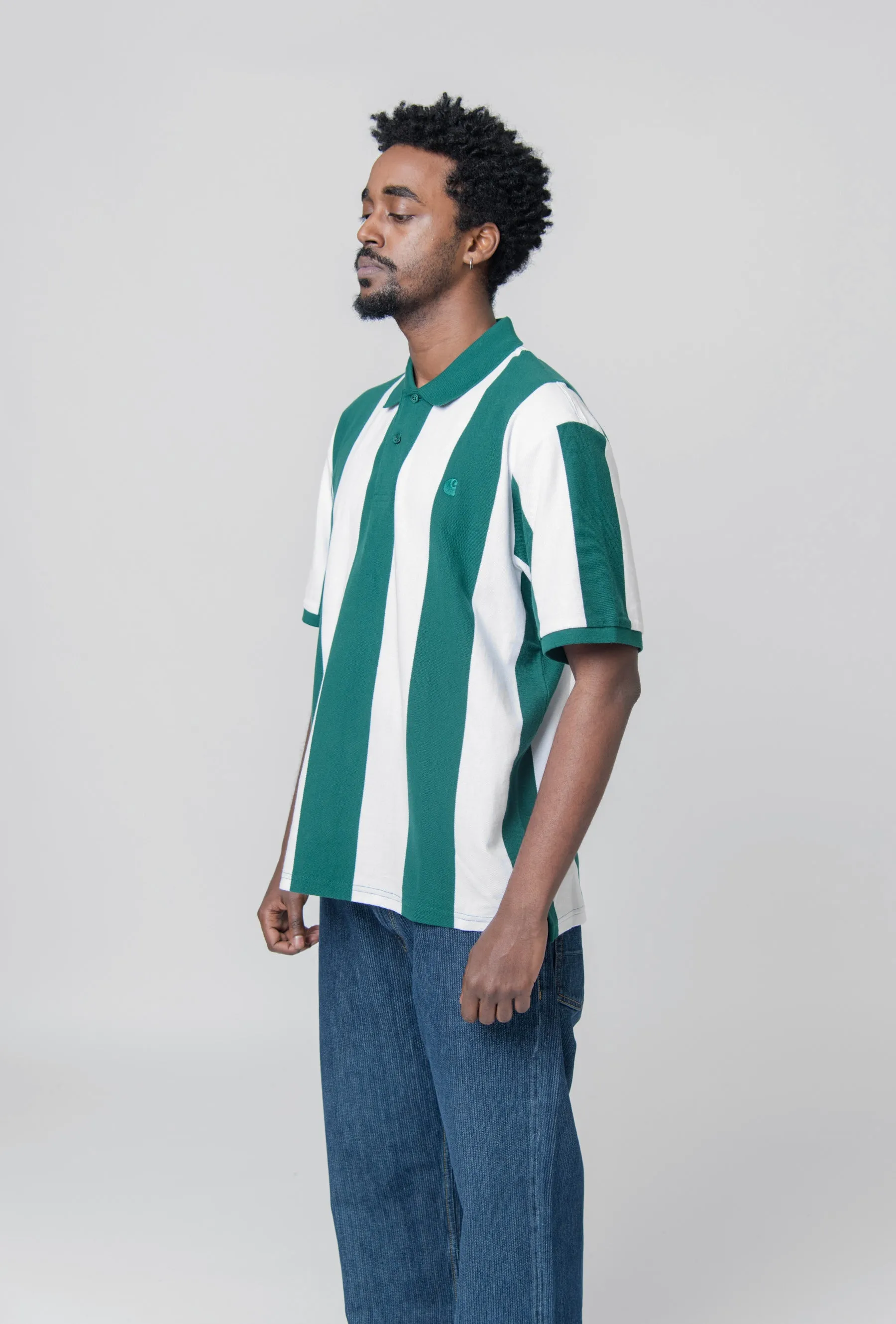 S/S Hinton Polo Hinton Stripe Chervil sold by Nomad product image thumbnail 4