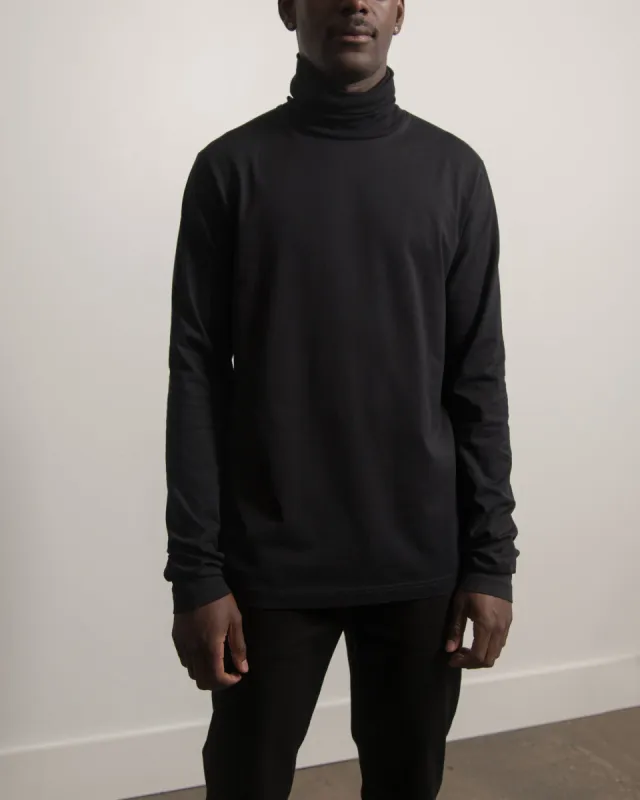 Roll Neck Tee Black TSHI000194 sold by Nomad