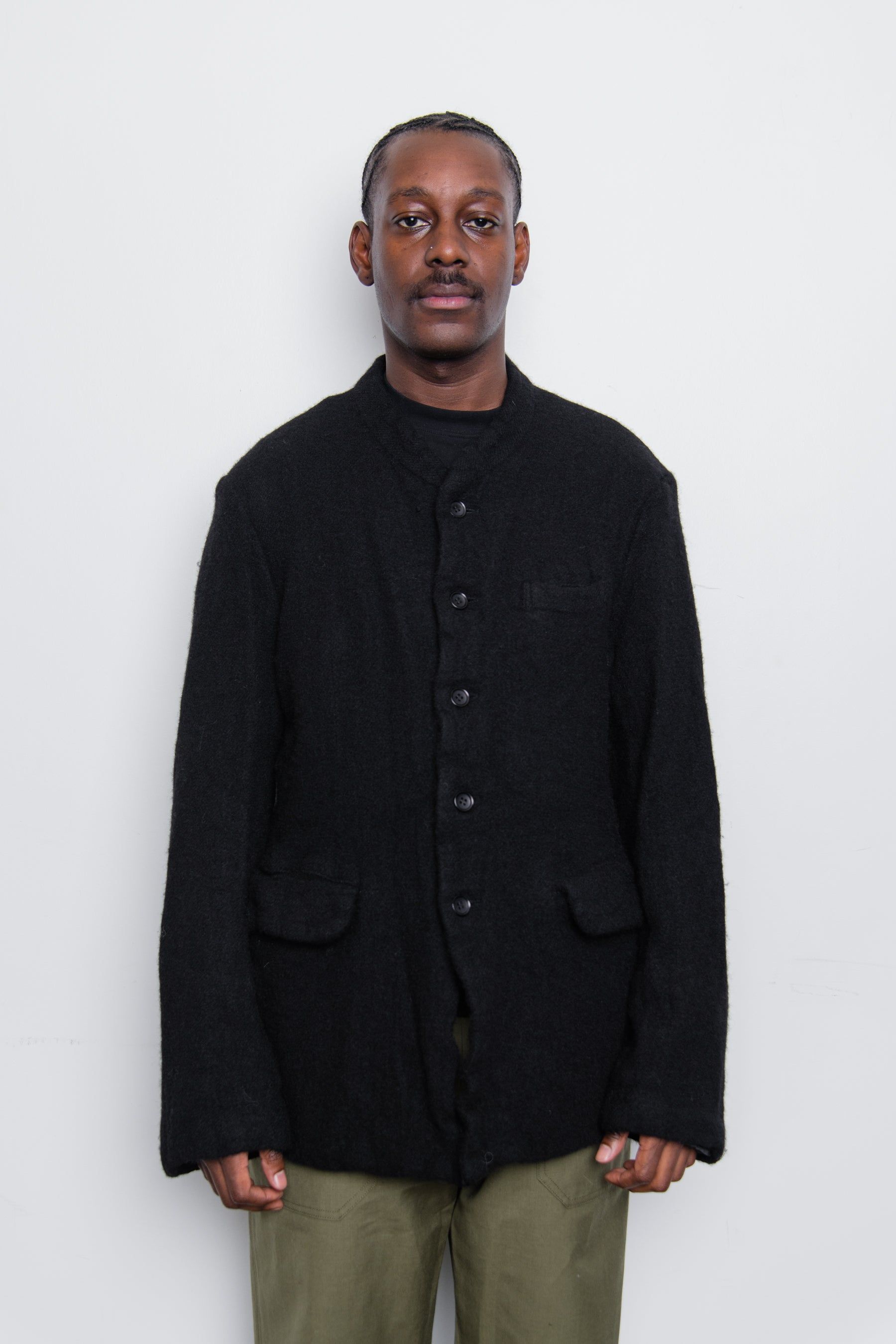 Garment Treated Tweed Jacket Black PJ-J046 sold by Nomad product image thumbnail 3