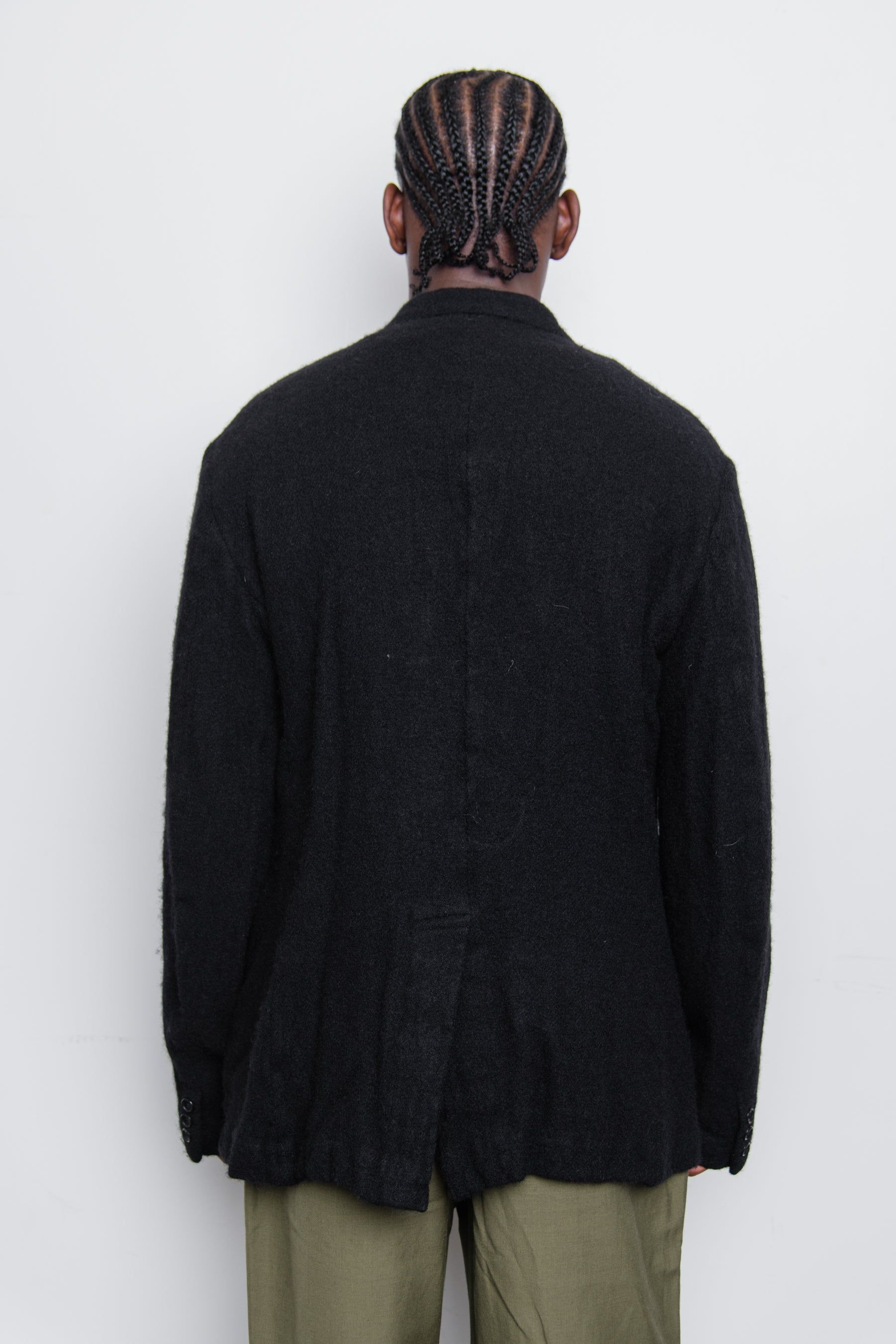 Garment Treated Tweed Jacket Black PJ-J046 sold by Nomad product image thumbnail 5