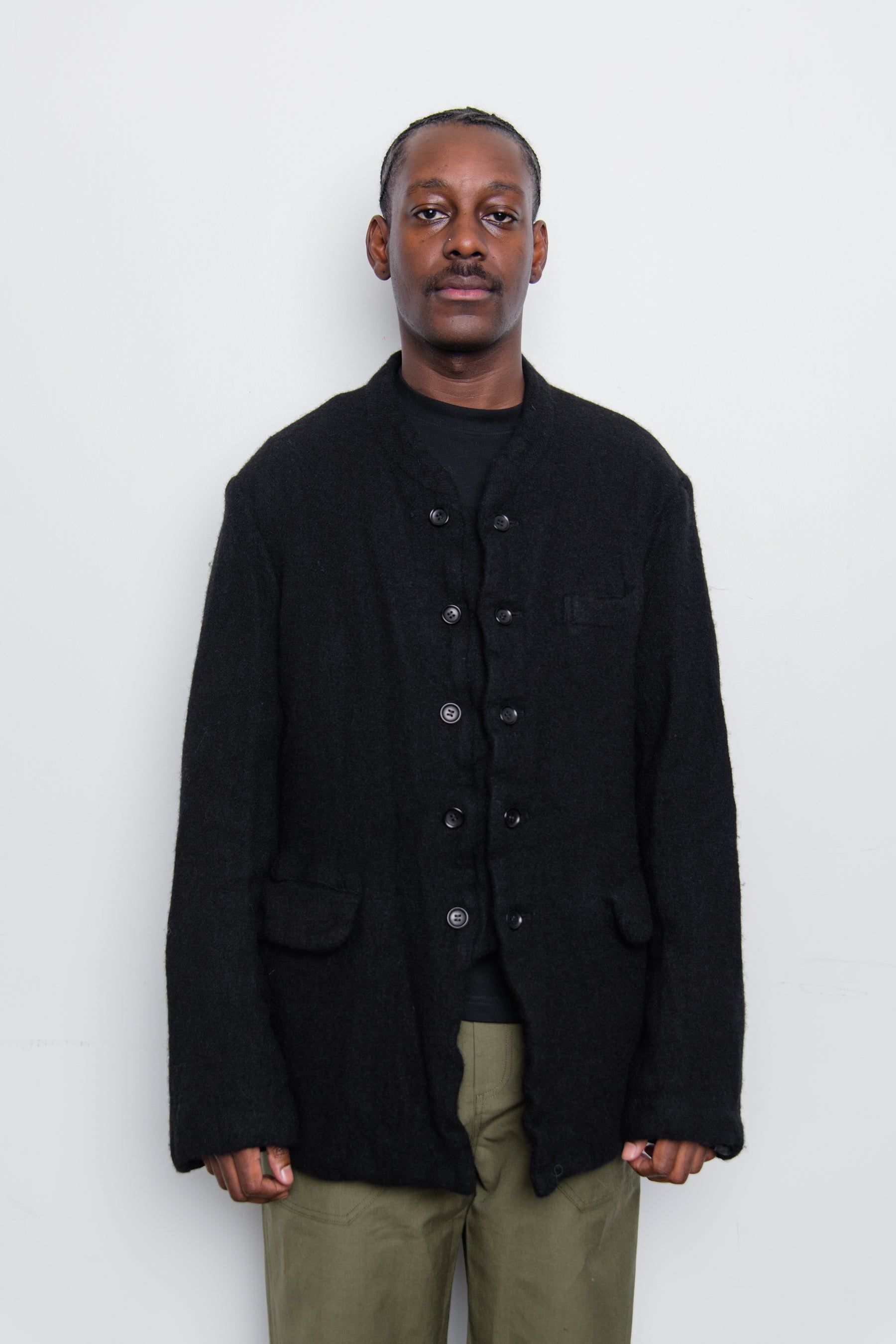 Garment Treated Tweed Jacket Black PJ-J046 sold by Nomad product image thumbnail 2