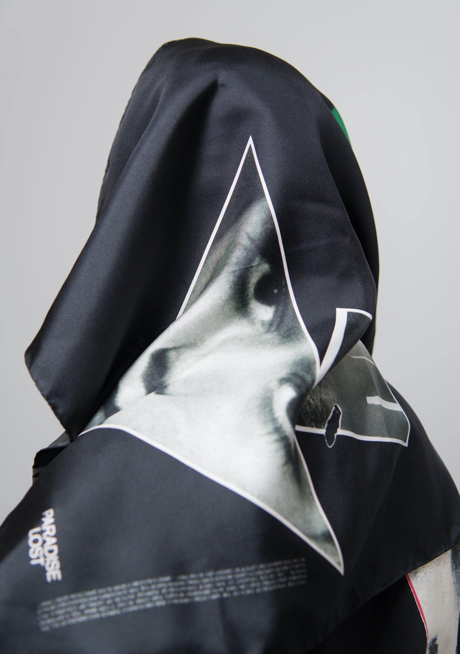 Collage Scarf Black sold by Nomad