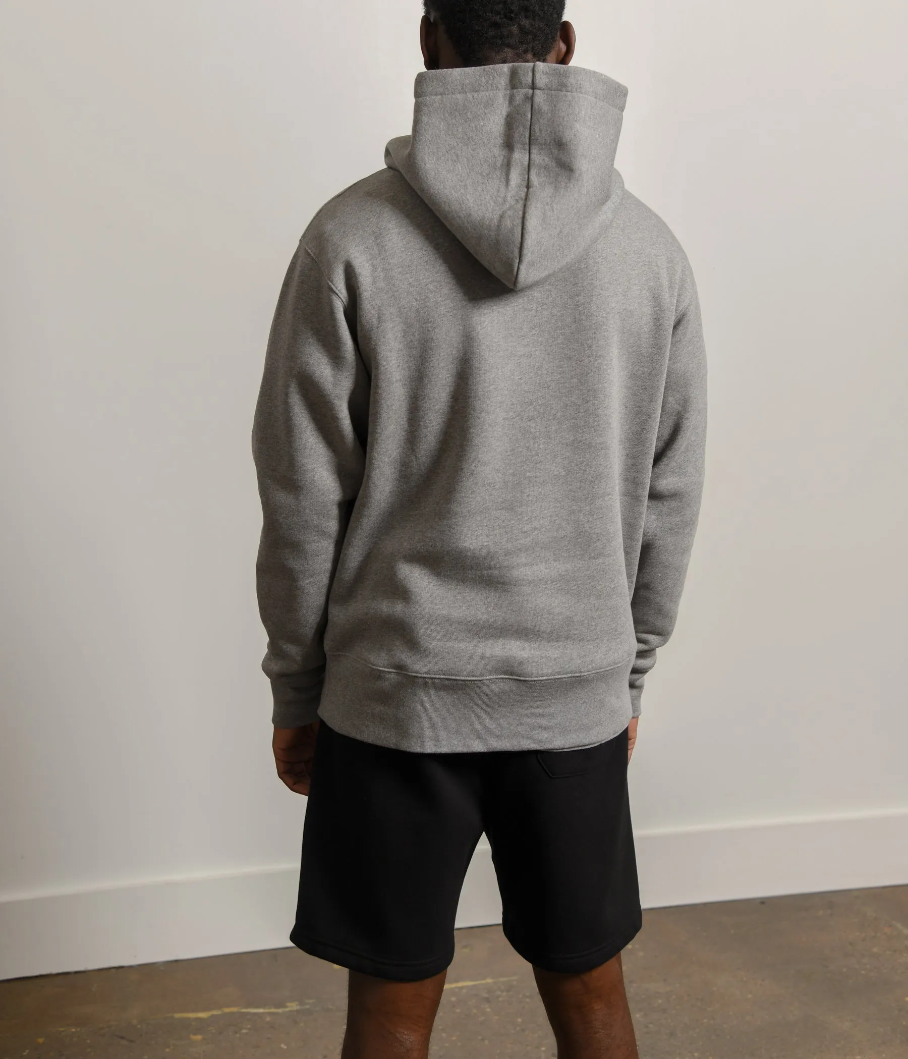 Face Logo Hoodie Light Grey Melange 2HK173 sold by Nomad product image thumbnail 4