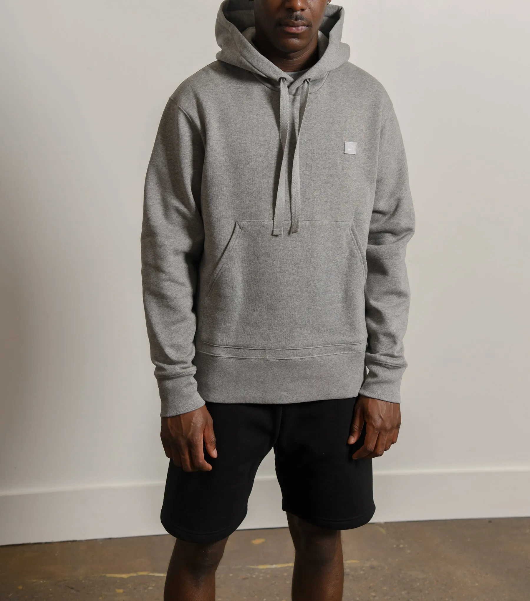 Face Logo Hoodie Light Grey Melange 2HK173 sold by Nomad