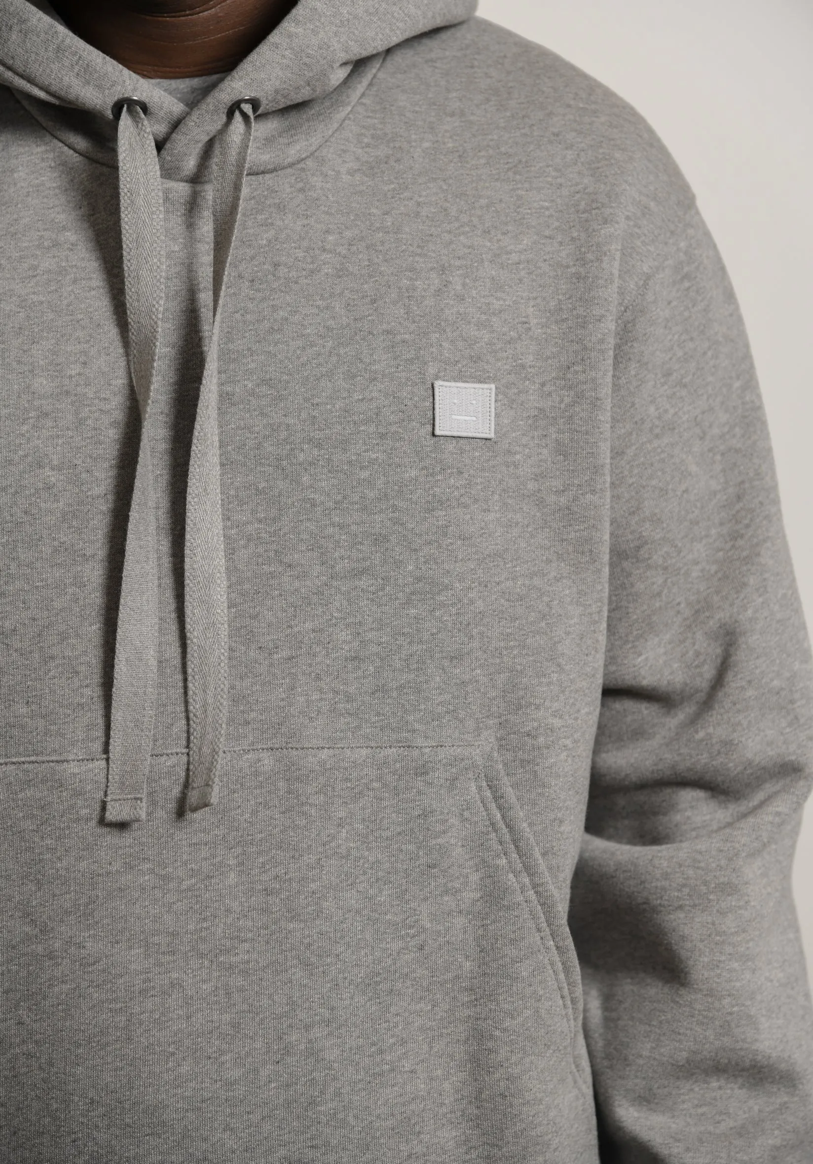 Face Logo Hoodie Light Grey Melange 2HK173 sold by Nomad product image thumbnail 2