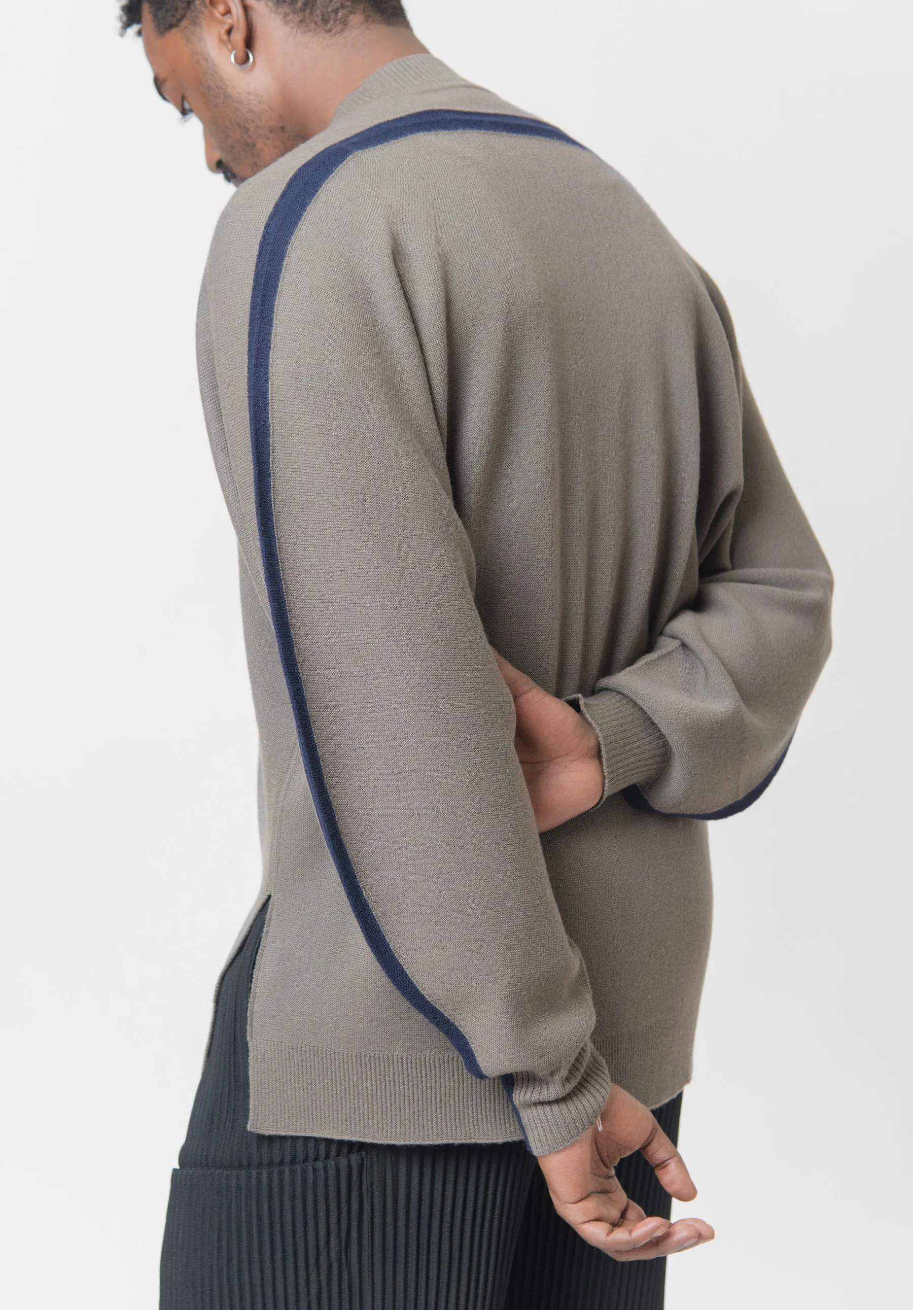 Framework Knit Sweater Khaki KN220-65 sold by Nomad product image thumbnail 2