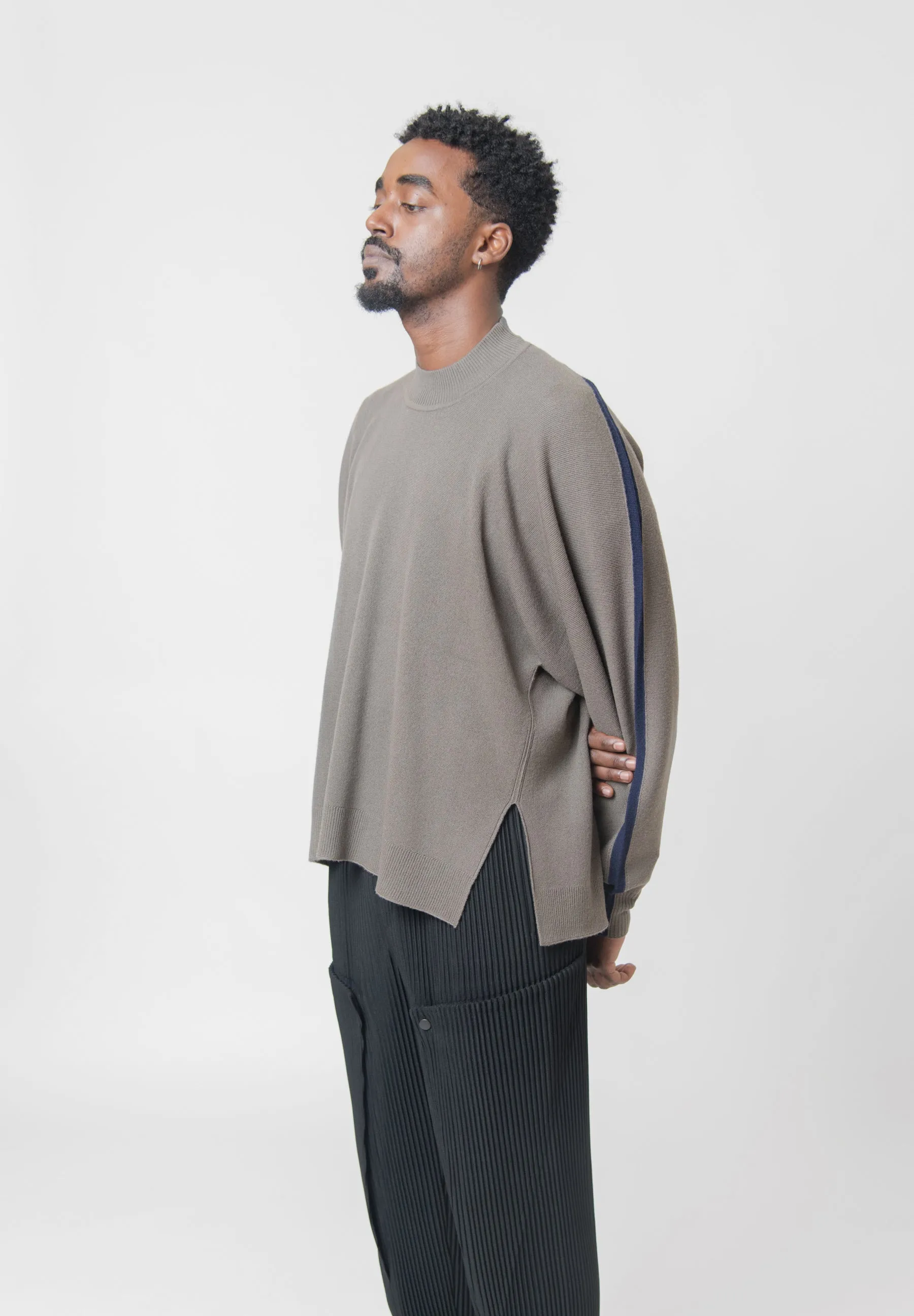 Framework Knit Sweater Khaki KN220-65 sold by Nomad product image thumbnail 5