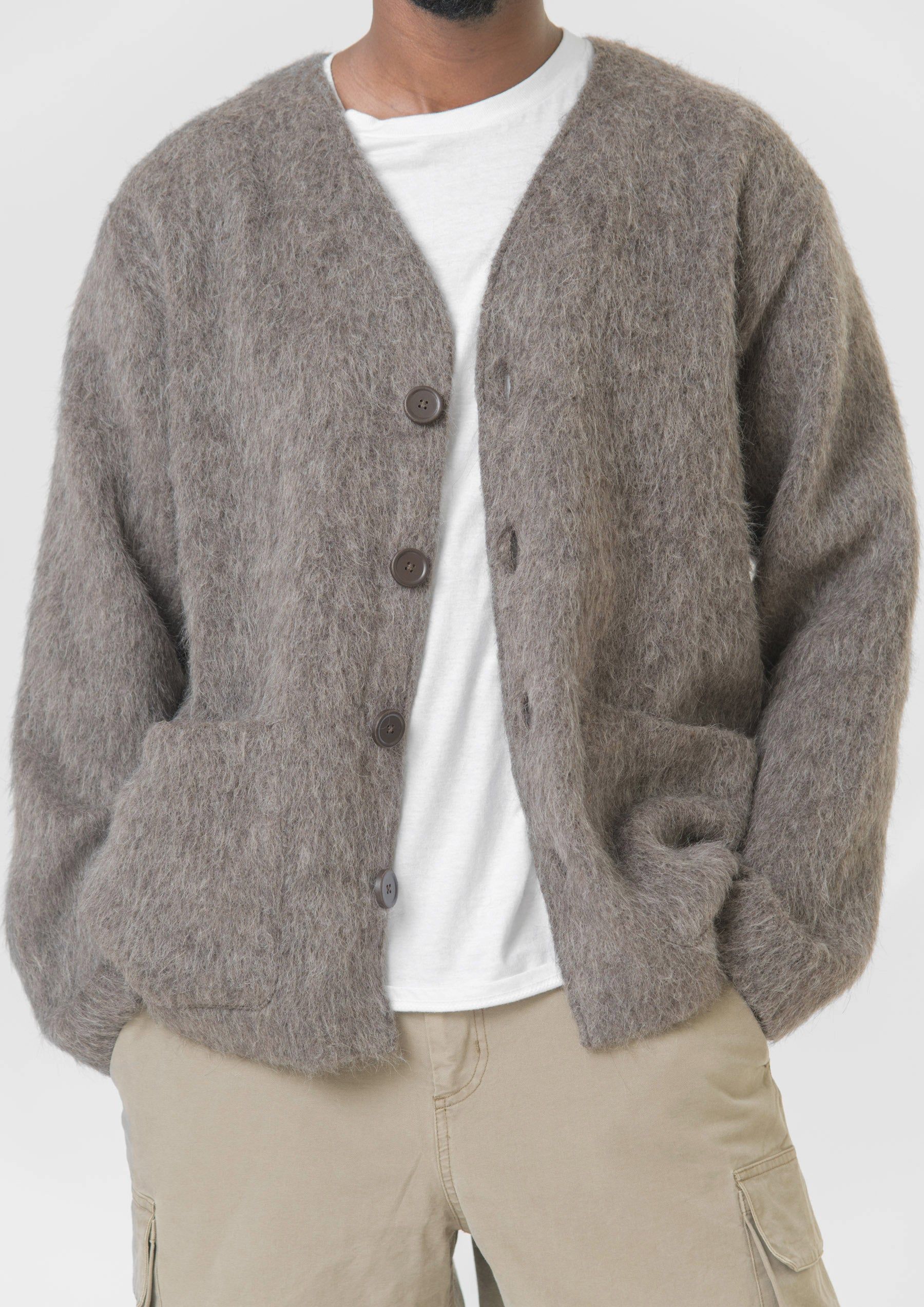 Mohair Cardigan Mole Grey sold by Nomad product image thumbnail 2