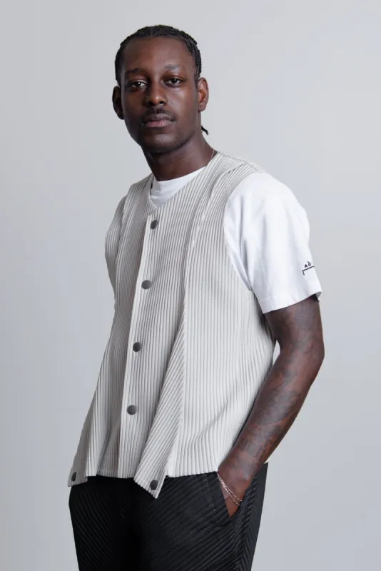 Bow Vest Pearl Grey JE139-04 sold by Nomad