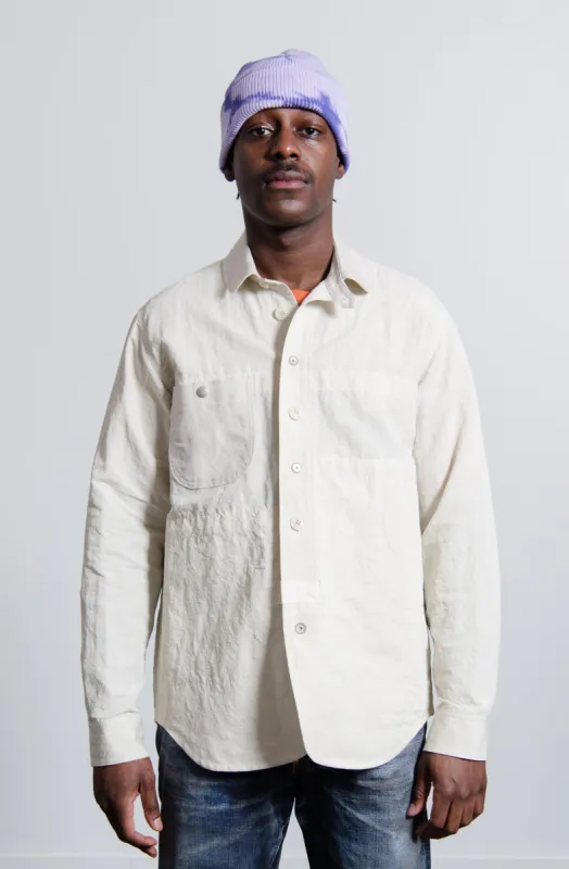Reversible Linen Oxford Jacket Natural B001 sold by Nomad