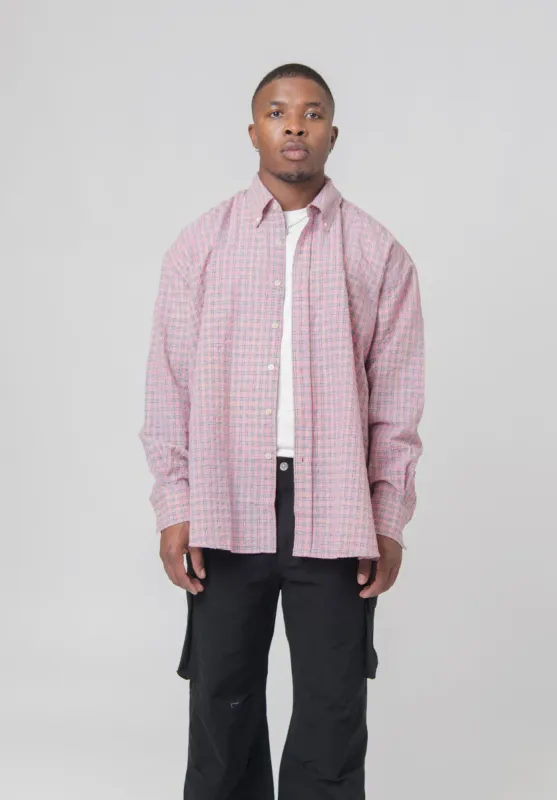 Borrowed BD Shirt Pink Kimble Check M4232BPK sold by Nomad