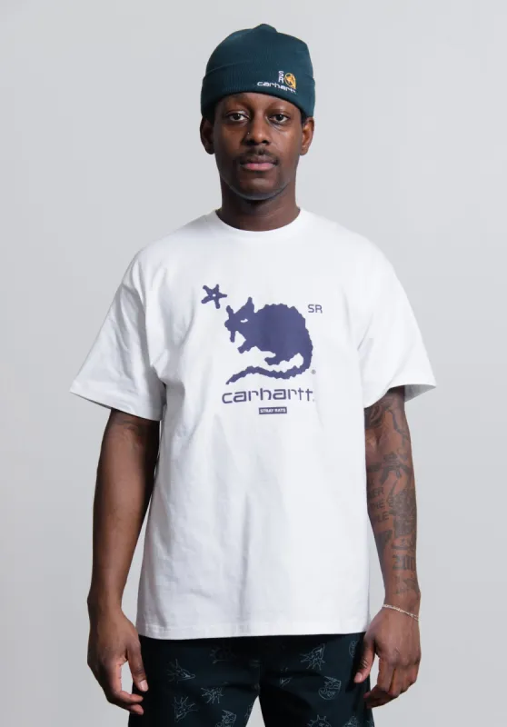 Wonky Rat Logo Tee White sold by Nomad
