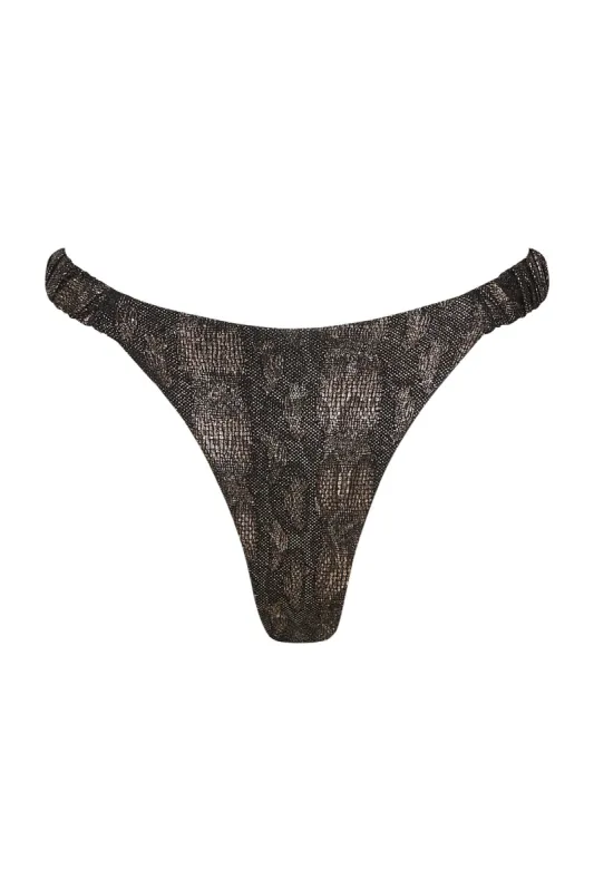 SAMARA SNAKE SCRUNCHIE THONG sold by Nookie