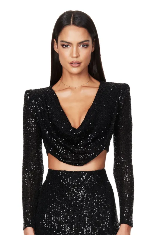 PANDORA LONG SLEEVE CROP sold by Nookie