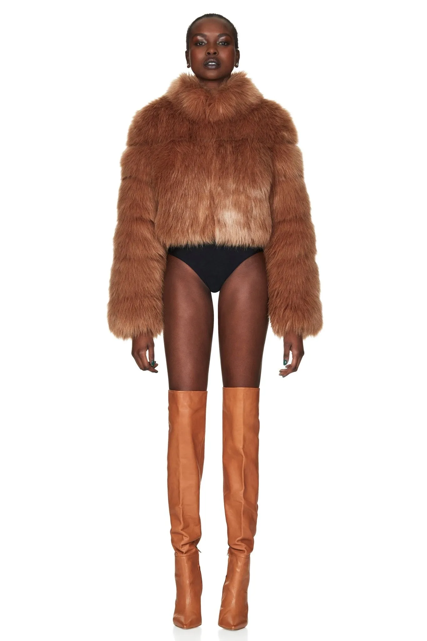 TATIANA FAUX FUR CROP JACKET sold by Nookie product image thumbnail 5