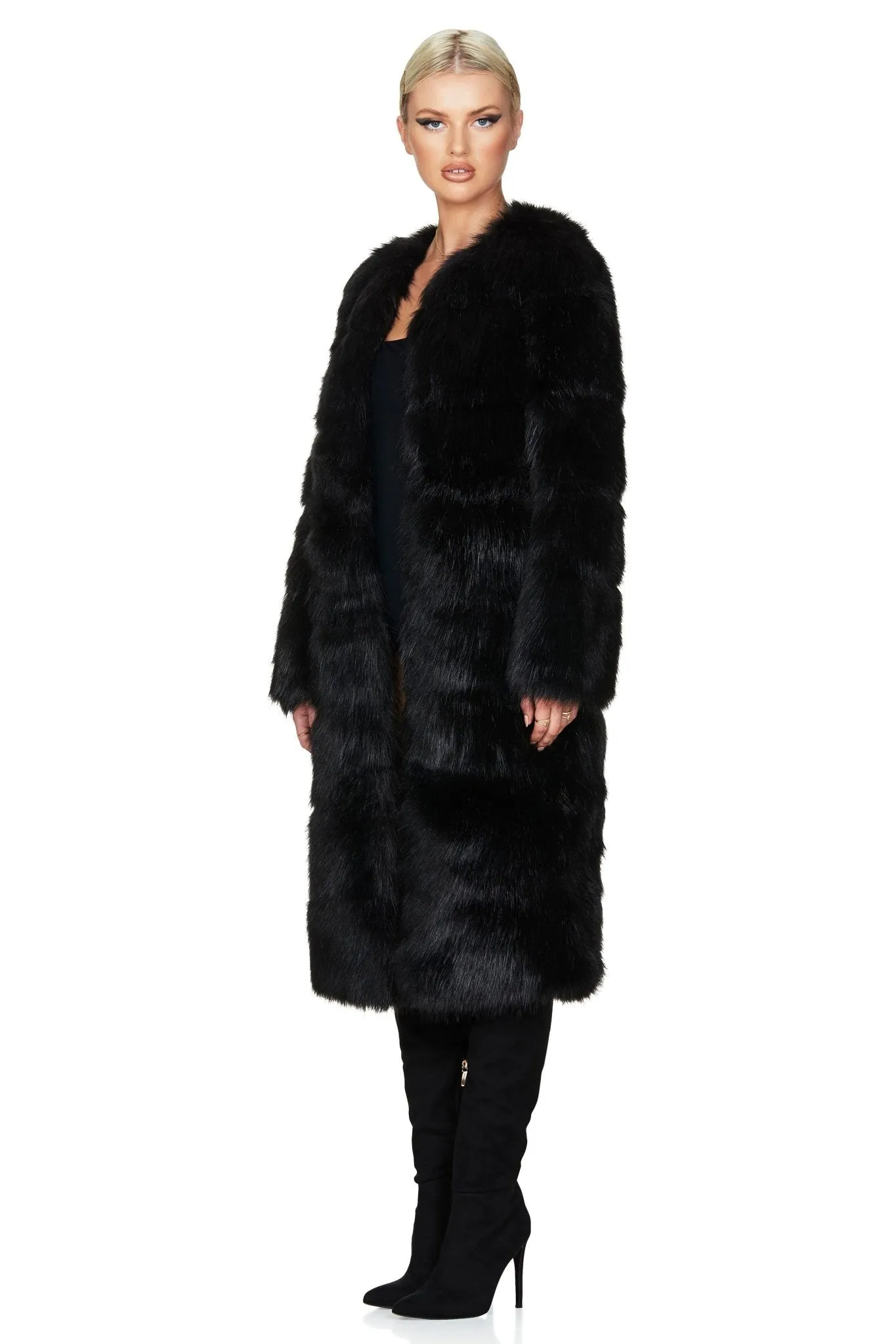 TATIANA FAUX FUR LONG JACKET sold by Nookie product image thumbnail 3