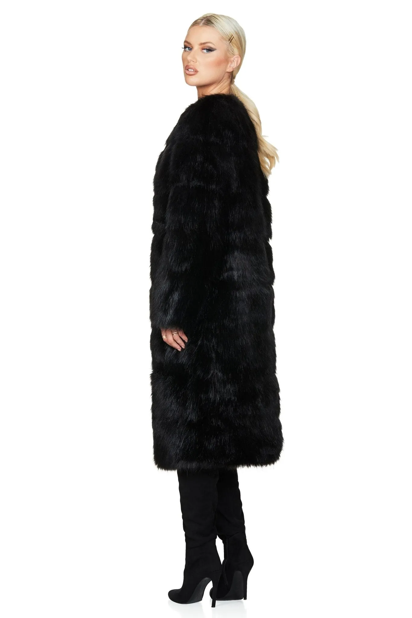 TATIANA FAUX FUR LONG JACKET sold by Nookie product image thumbnail 4