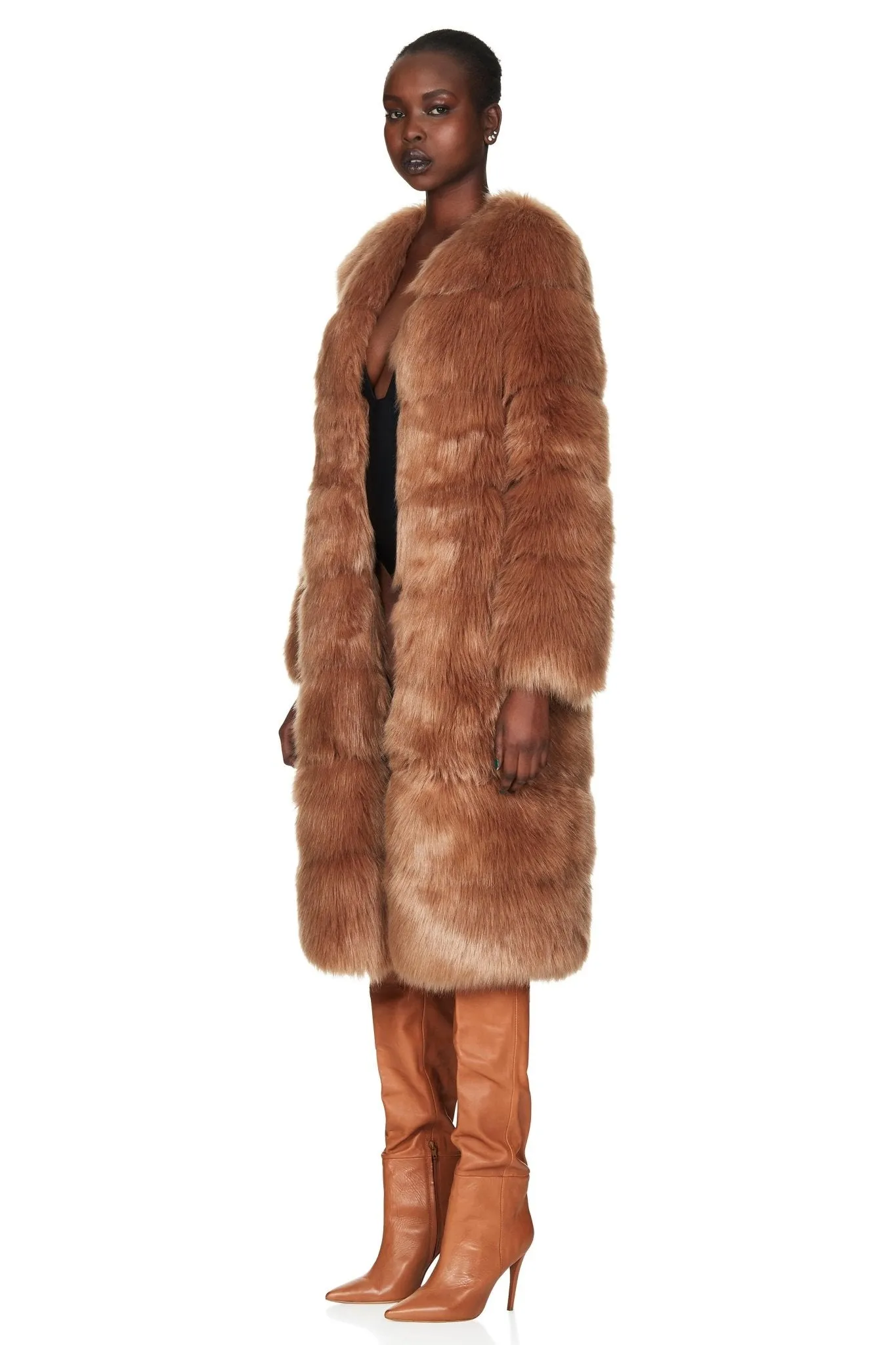 TATIANA FAUX FUR LONG JACKET sold by Nookie product image thumbnail 3