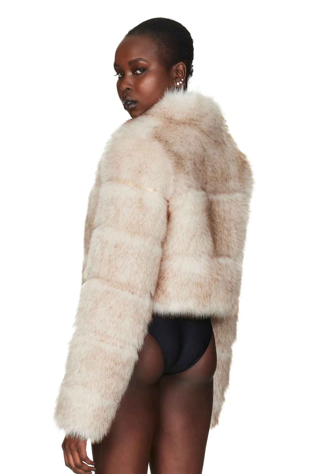 TATIANA FAUX FUR CROP JACKET sold by Nookie product image thumbnail 4