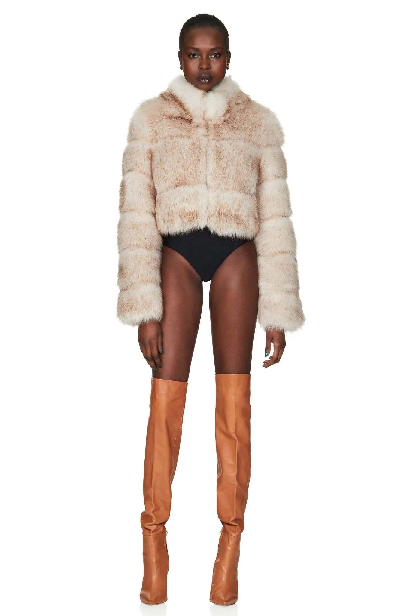 TATIANA FAUX FUR CROP JACKET sold by Nookie product image thumbnail 5